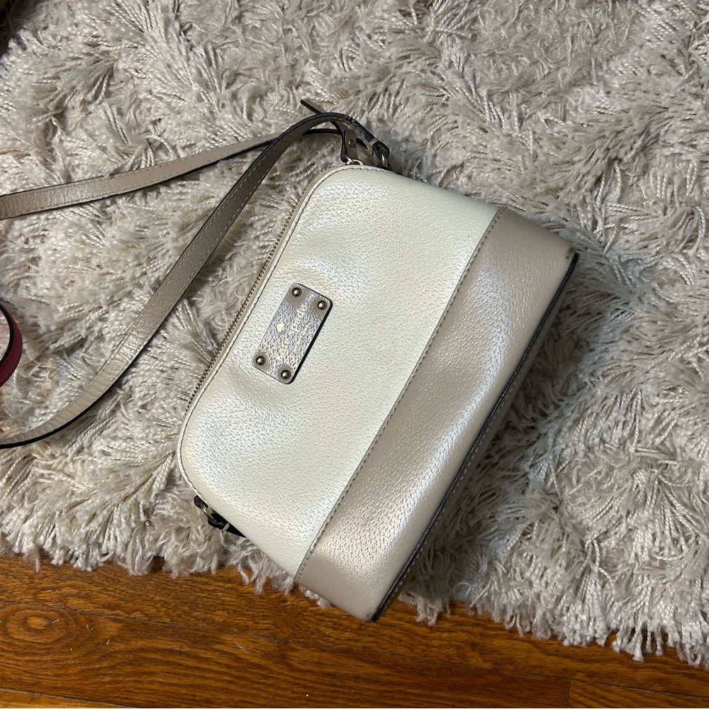 Kate Spade Cream and Tan Crossbody Bag